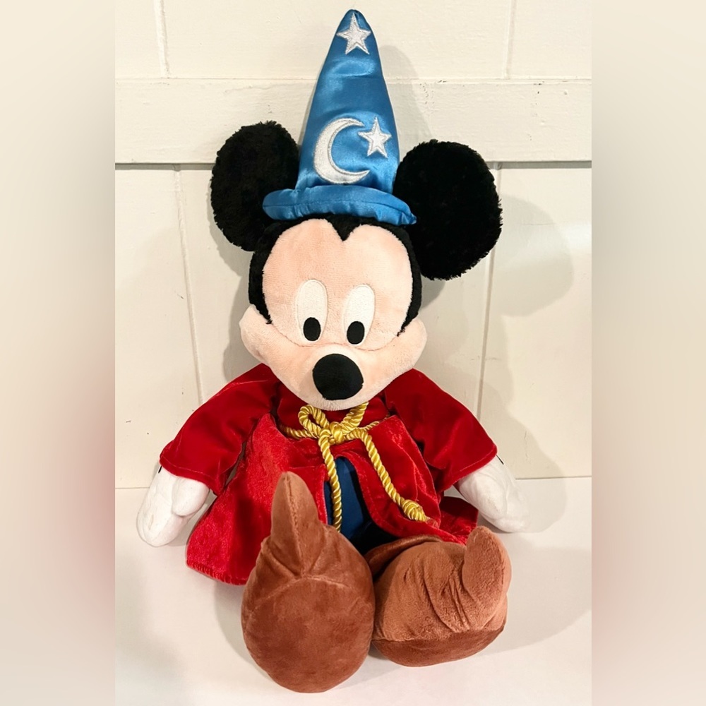 Vintage 22” Disneyland Resort MICKEY‎ MOUSE Sorcerer Wizard Fantasia Plush Toy